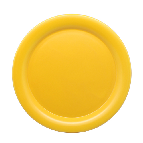 위즈라인 옐로우 무광 원형 8인치 접시