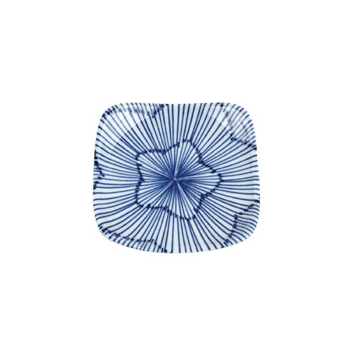 도자기 티아라137 사각 앞접시(꽃잎)