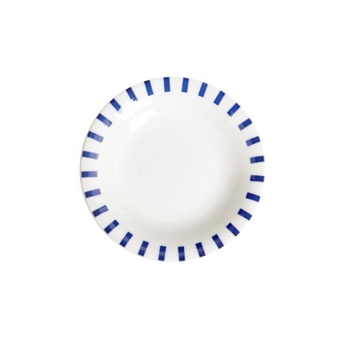 블루에가와리 접시 10cm (사각라인)
